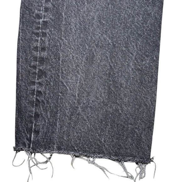 Zara Women’s Mom Fit High Rise Black Distressed Jeans Size 4 EUR 6 - Picture 4 of 8